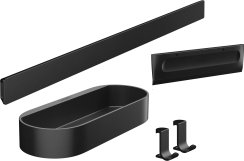 Hansgrohe Wallstoris Shower Bundle - Matt Black