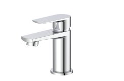 The White Space Sierra Mini Mono Basin Mixer with Pop-Up Waste - Chrome