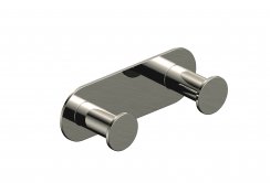 RAK Petit Round Double Robe Hook - Nickel