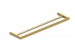 RAK Petit Round 600mm Double Towel Bar - Gold