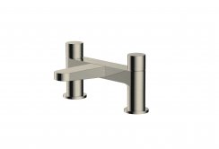 RAK Petit Round Deck Bath Filler - Nickel