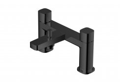 RAK Petit Square Deck Bath Shower Mixer - Black