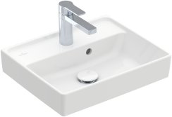 Villeroy & Boch Collaro 450mm Basin with 1 Tap Hole & Overflow - White Alpin (CeramicPlus)