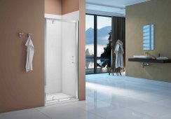 Merlyn Vivid 800mm Pivot Shower Door - Chrome