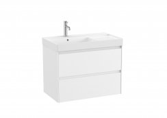 Roca Ona Unik 800mm Left Hand Basin & Matt White Unit (2 Drawers)