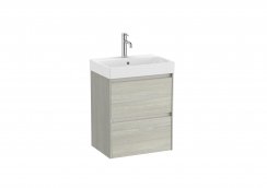 Roca Ona Unik Compact 500mm Basin & Light Oak Unit (2 Drawers)