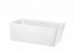 Roca Stonex Asymmetric Left Corner Bath with Integrated Panel