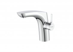 Roca Insignia Single Lever Medium Height Basin Mixer with Pop-Up Waste - Chrome