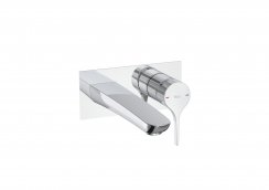 Roca Insignia Wall-Mounted Basin Mixer - Chrome