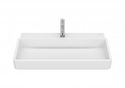 Roca Tura 800mm Wall-Hung Basin - Matt White