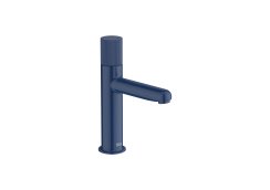 Roca Nu Small Basin Mixer with Stripe Handle - Cobalt Blue