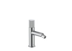 Roca Nu Bidet Mixer with Stripe Handle - Chrome