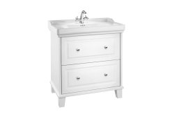 Roca Carmen 800mm Vanity Unit & Basin - White Satin