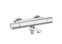 Roca T-1000 Wall-Mounted Bath/Shower Mixer - Chrome