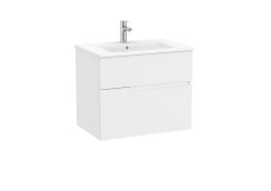 Roca Victoria-N 700mm Vanity Unit with Two Drawers & Basin - Matt White