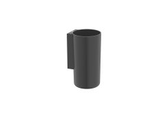 Roca Sonata Wall-Mounted Tumbler - Matt Black - Stock Clearance