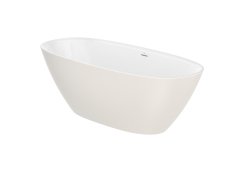 Roca Ariane 1800mm Freestanding Stonex Oval Bath with Drain - Beige