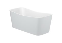 Roca Maui 1550mm Rectangular Freestanding Bath with Click-Clack Waste - Pearl