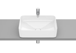 Roca Inspira 500mm Square Countertop Basin - White