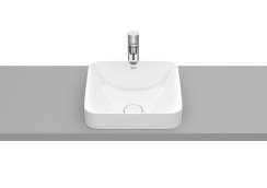 Roca Inspira 370mm Square Inset Basin - White