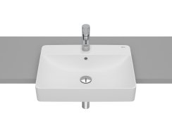 Roca Inspira 550mm Semi Recessed Basin - Matt White