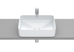 Roca Inspira 500mm Square Countertop Basin - Pearl