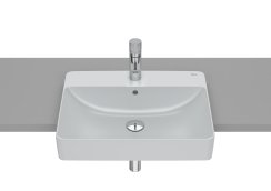 Roca Inspira 550mm Semi Recessed Basin - Pearl