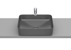 Roca Inspira 500mm Square Countertop Basin - Onyx