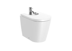 Roca Inspira Round Back-to-Wall Bidet - White