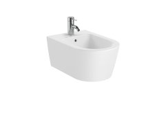 Roca Inspira Round Wall-Hung Bidet - Matt White