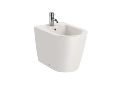 Roca Inspira Round Back-to-Wall Bidet - Beige