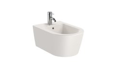 Roca Inspira Round Wall-Hung Bidet - Beige