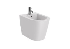 Roca Inspira Round Back-to-Wall Bidet - Pearl