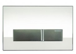 Geberit Sigma 40 White Glass Dual Flush Plate