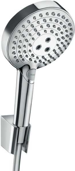 Hansgrohe Raindance Select S Shower Holder Set 120 3jet Powderrain with Shower Hose 160cm - Chrome