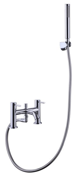 The White Space Pin Lux Deck Mounted Bath/Shower Mixer - Chrome