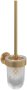 Villeroy & Boch Elements Tender Toilet Brush Set - Brushed Gold