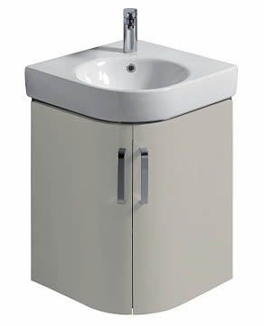 Twyford e200 50cm Corner Vanity Unit | Bathroom Supplies Online