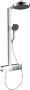 Hansgrohe Rainfinity Showerpipe 250 1jet Ecosmart with Showertablet 350 - Chrome