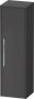 Duravit D-Code 1320 x 400mm 1 Door Right Opening Semi-Tall Cabinet - Matt Graphite