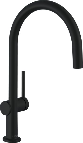 Hansgrohe Talis M54 Single Lever Kitchen Mixer 220 Ecosmart, Single Spray Mode - Matt Black