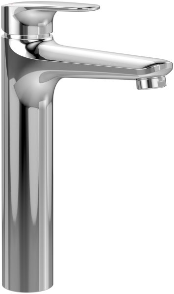 Villeroy & Boch O.Novo Start Tall Single-Lever Basin Mixer with Push-Down Waste - Chrome