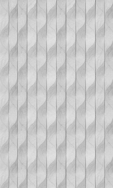 Kinewall Grey Geometric Wave 1250mm x 2500mm Panel