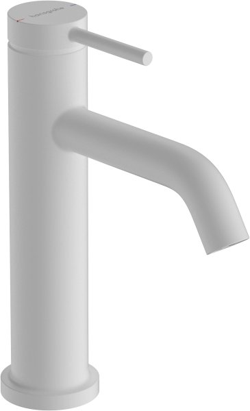 Hansgrohe Tecturis S Single Lever Basin Mixer 110 Ecosmart+ with Pop-Up Waste Set - Matt White