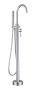 The White Space Pin Floorstanding Bath/Shower Mixer - Chrome