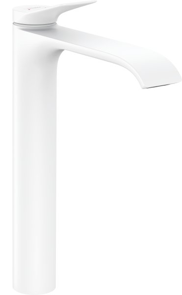 Hansgrohe Vivenis Single Lever Basin Mixer 250 for Washbowls with Pop-Up Waste Set - Matt White