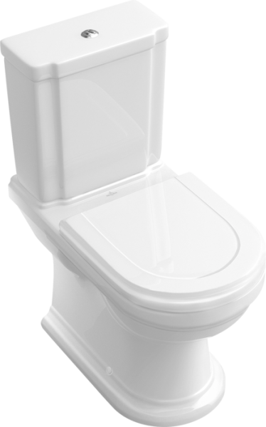 Villeroy & Boch Hommage Close-Coupled Washdown Toilet - White Alpin