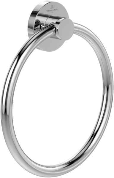 Villeroy & Boch Elements Tender Towel Ring - Chrome