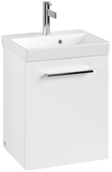 Villeroy & Boch Avento 400mm 1 Right Hand Door Vanity Unit - Brilliant White