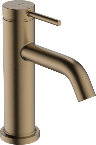 Hansgrohe Tecturis S Pillar Tap 80 Ecosmart+ with Lever Handle for Cold Water Or Pre-Adjusted Water without Waste Set - Brushed Bronze